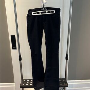 7 For All Mankind Black Straight Leg Jeans